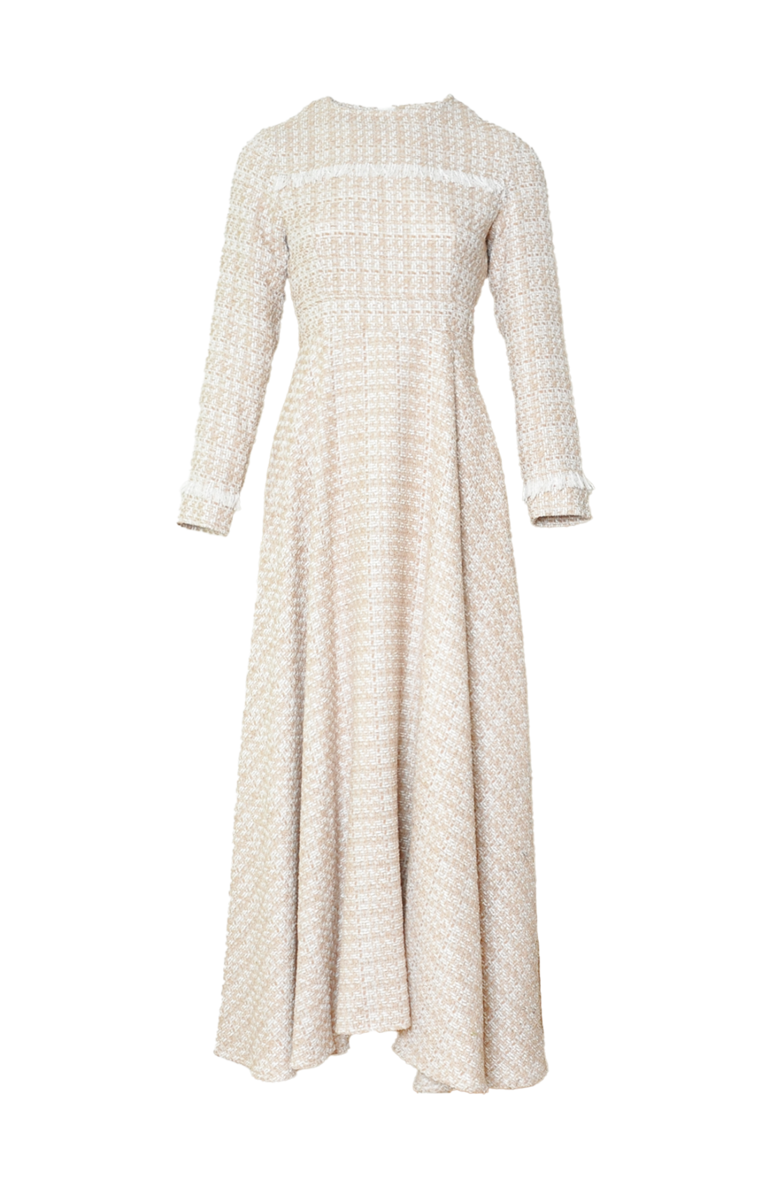 Tweed dress latte