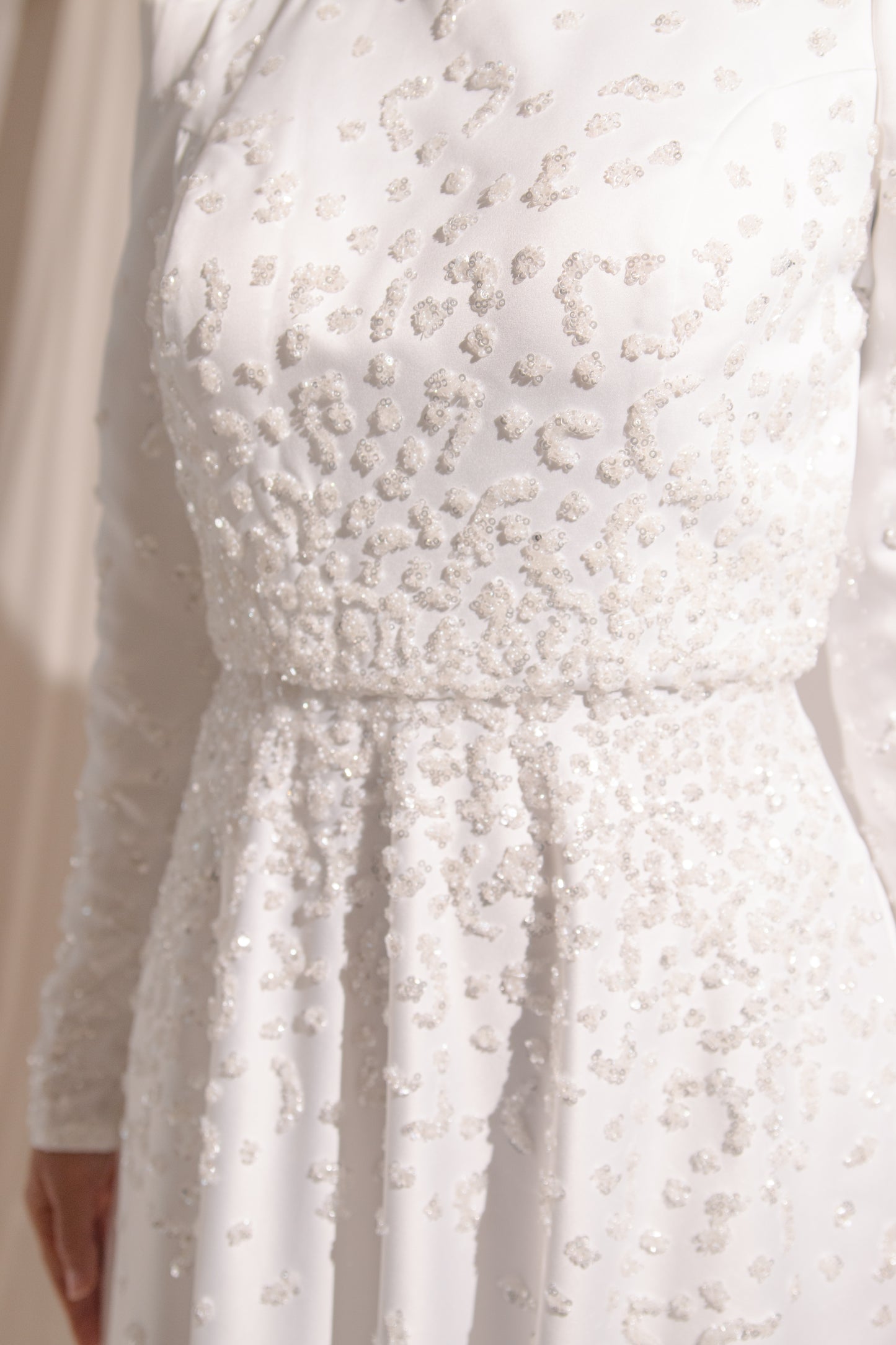 White bridal gown