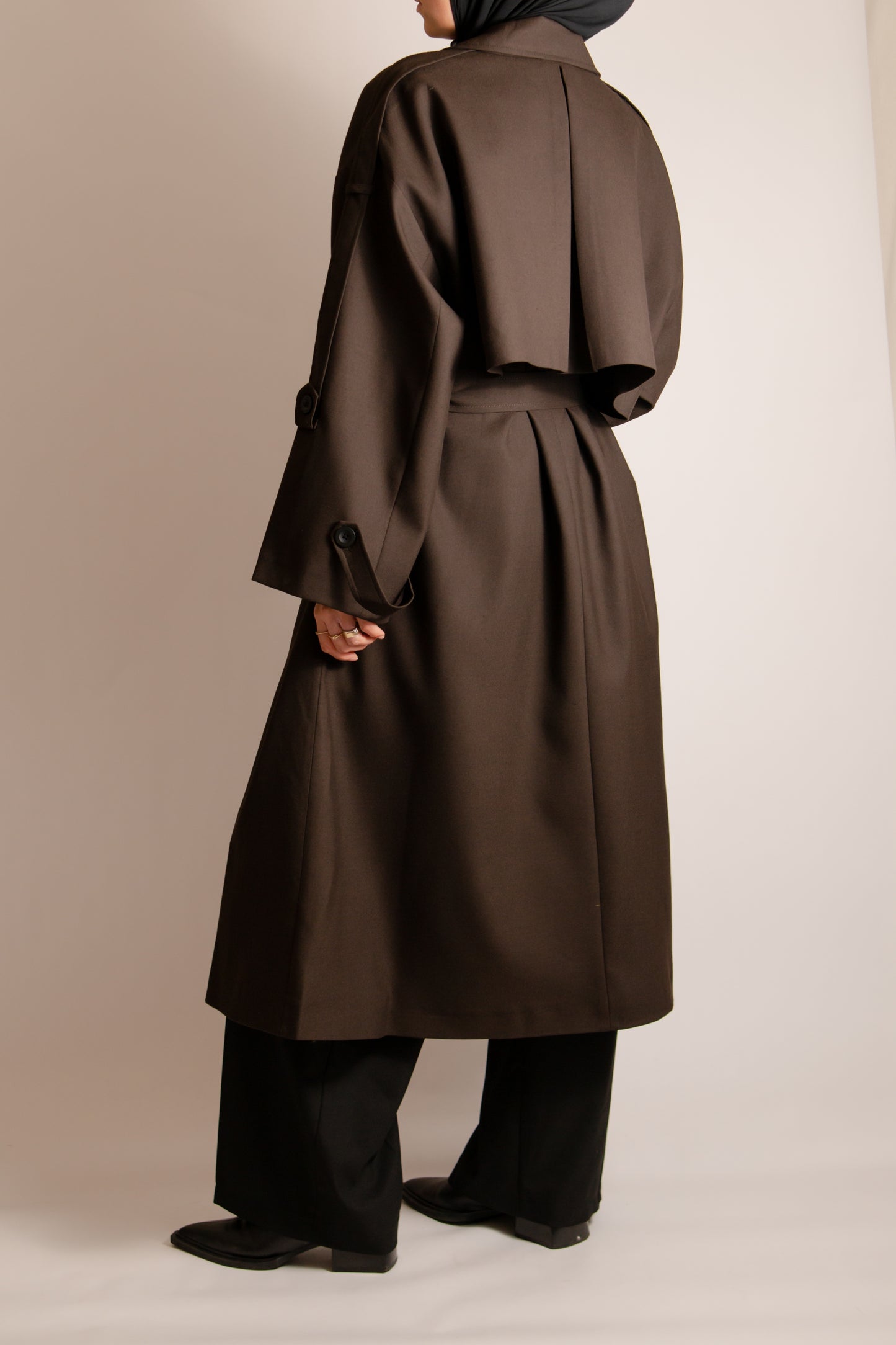 Premium dark brown trenchcoat