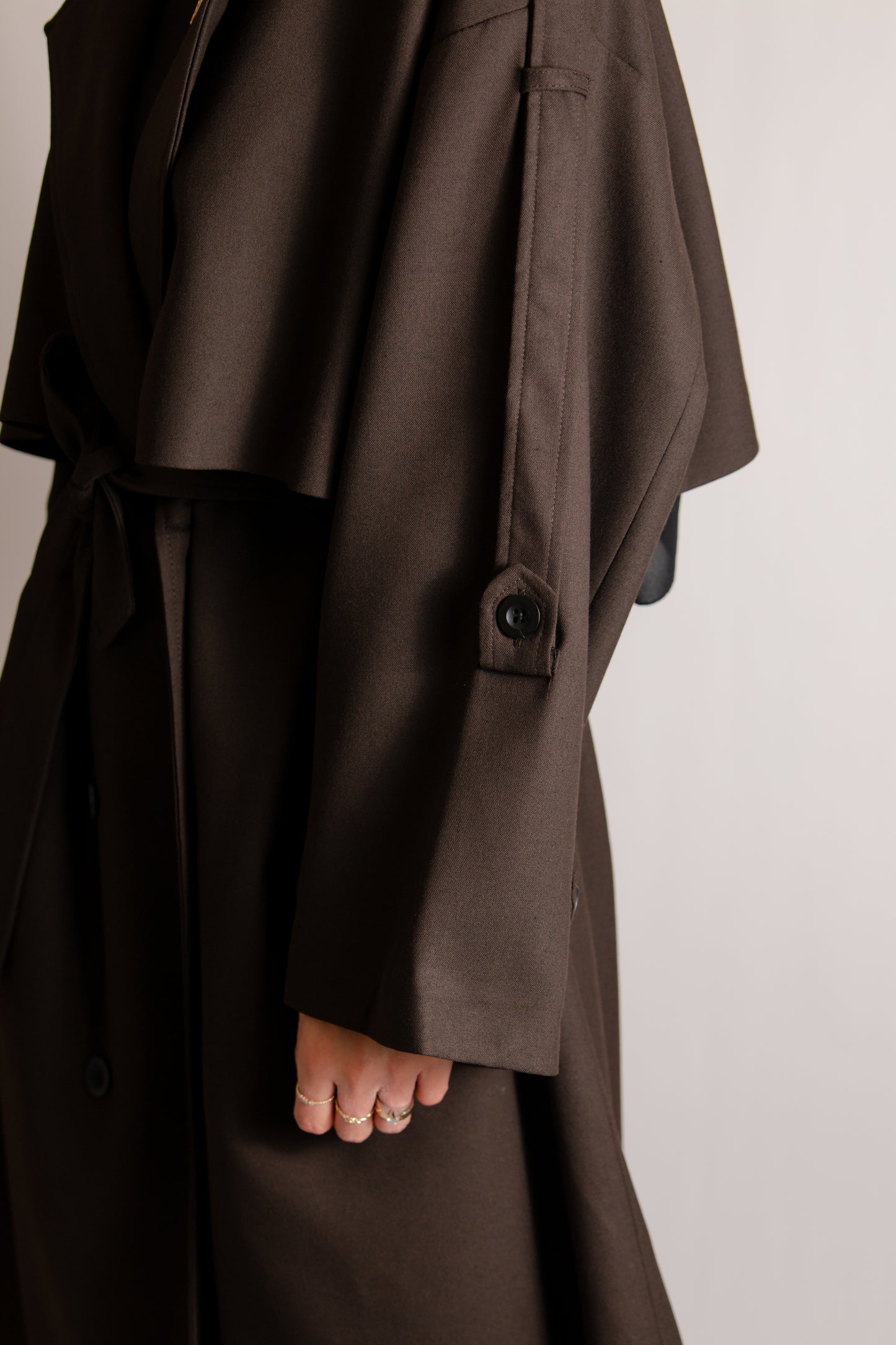 Premium dark brown trenchcoat