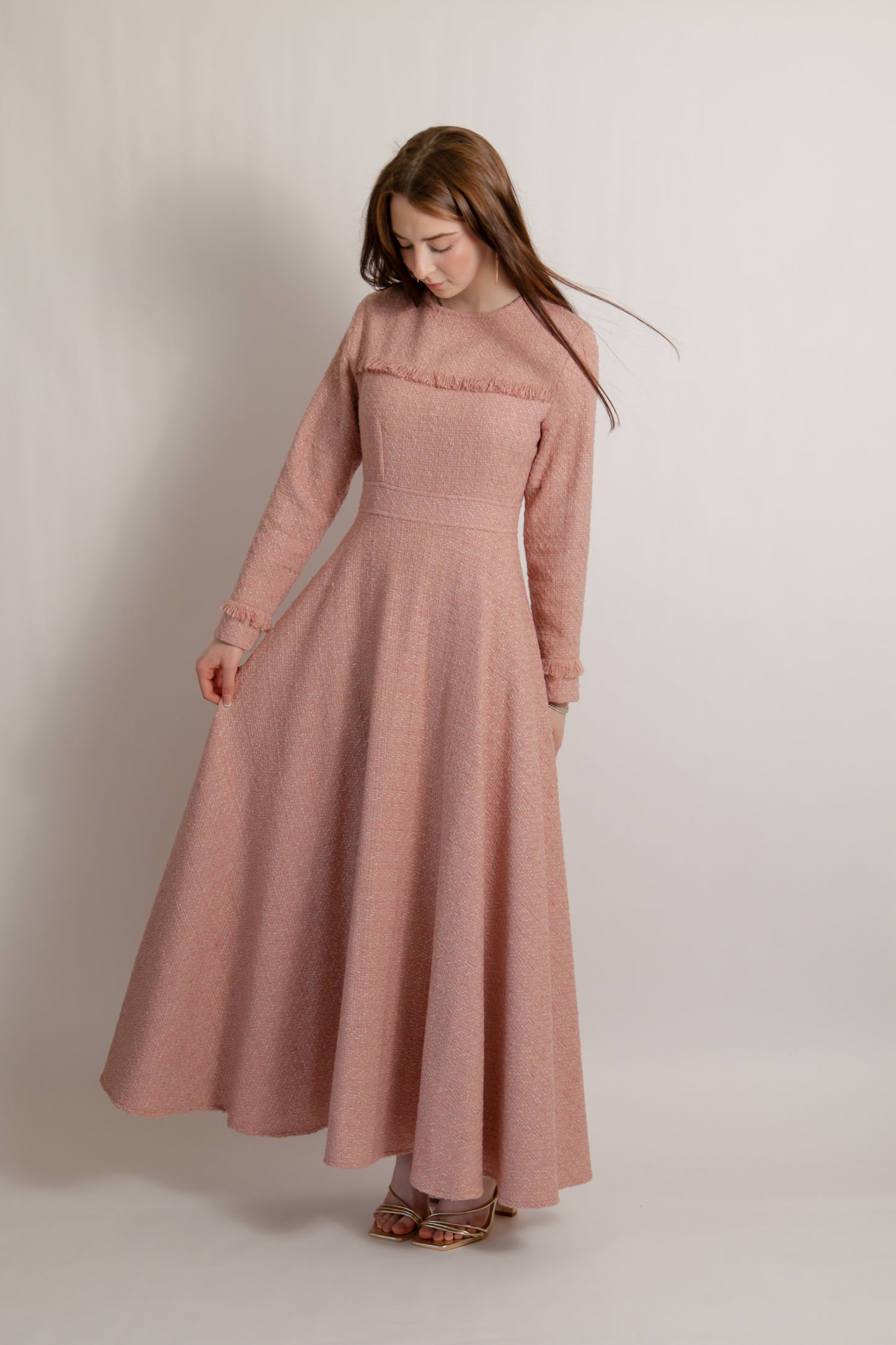 Tweed dress pink