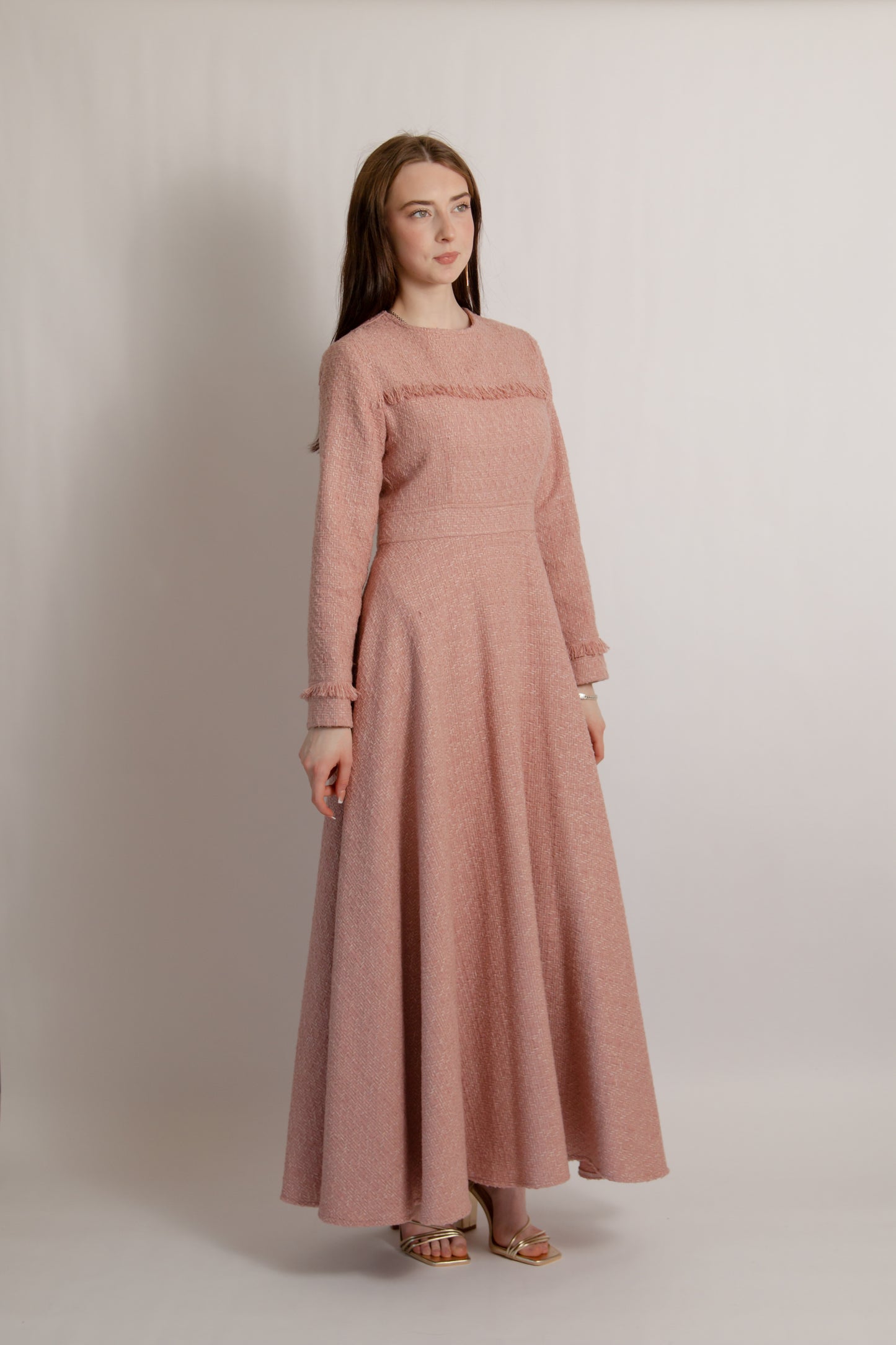 Tweed dress pink