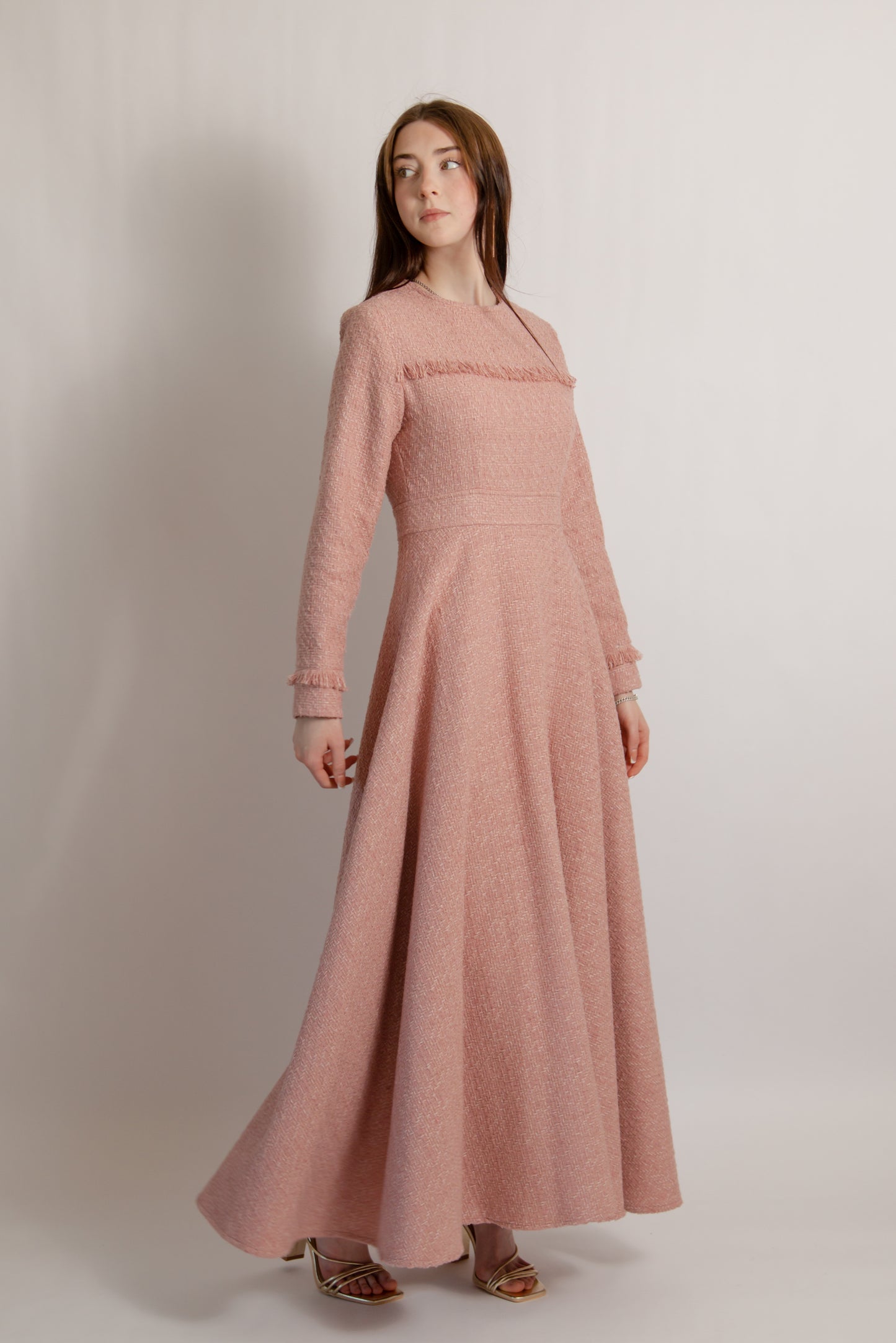 Tweed dress pink
