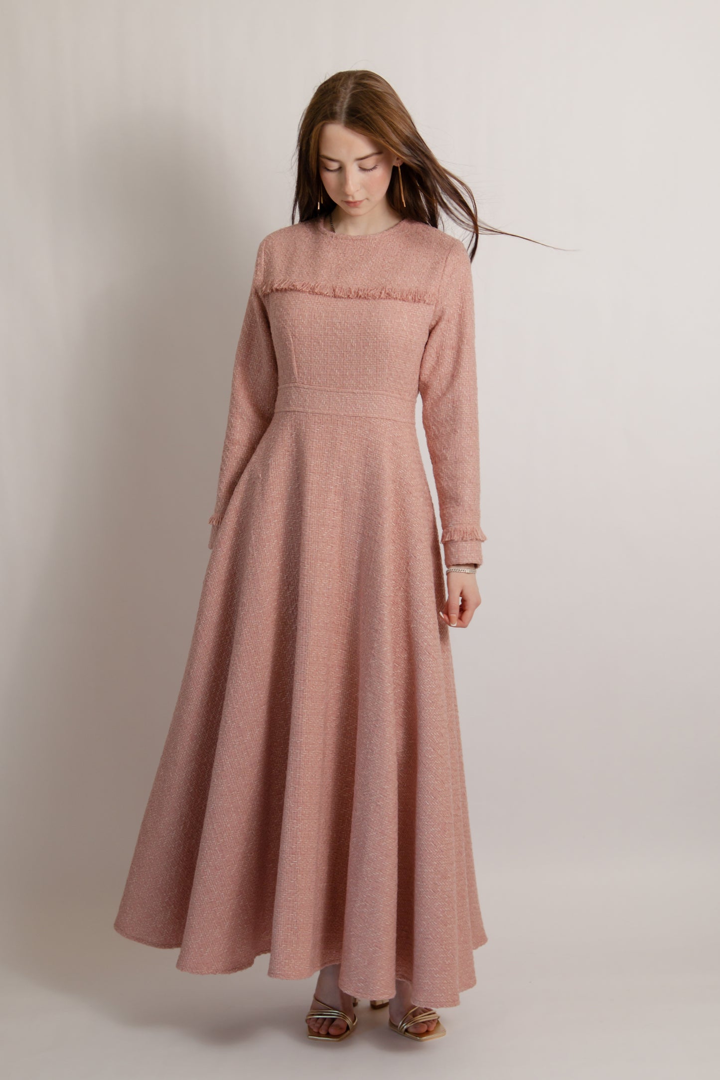 Tweed dress pink