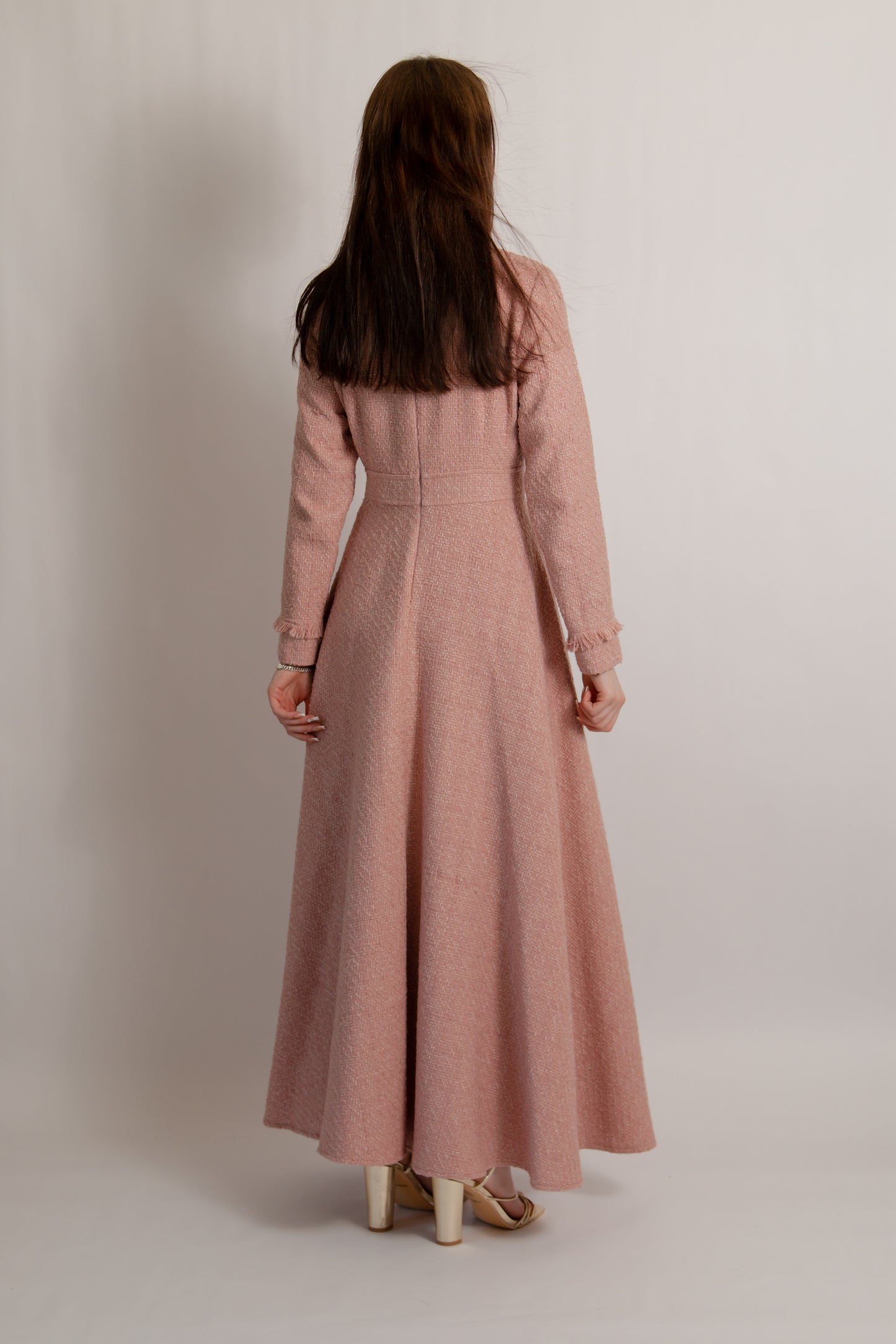 Tweed dress pink
