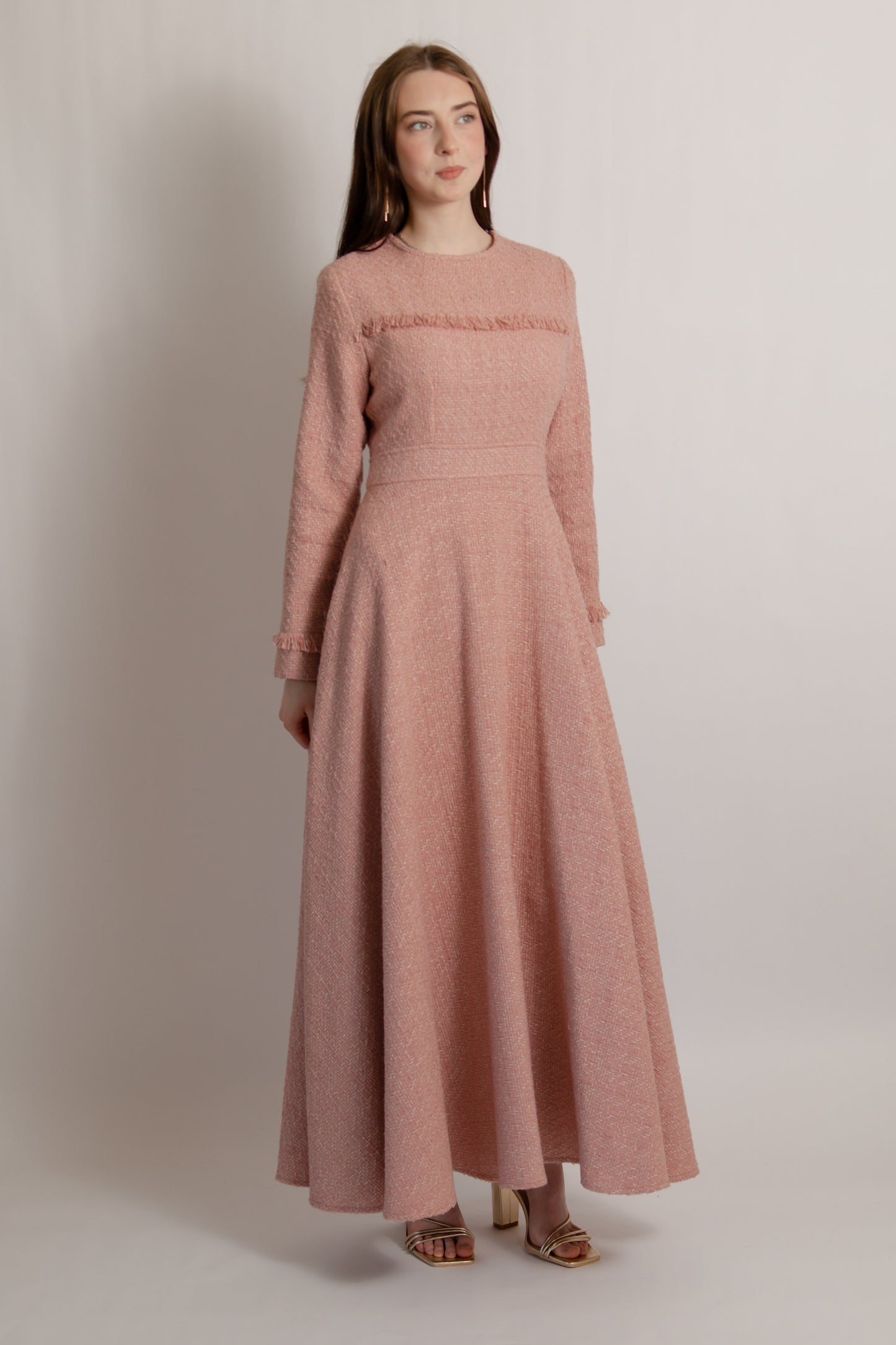 Tweed dress pink