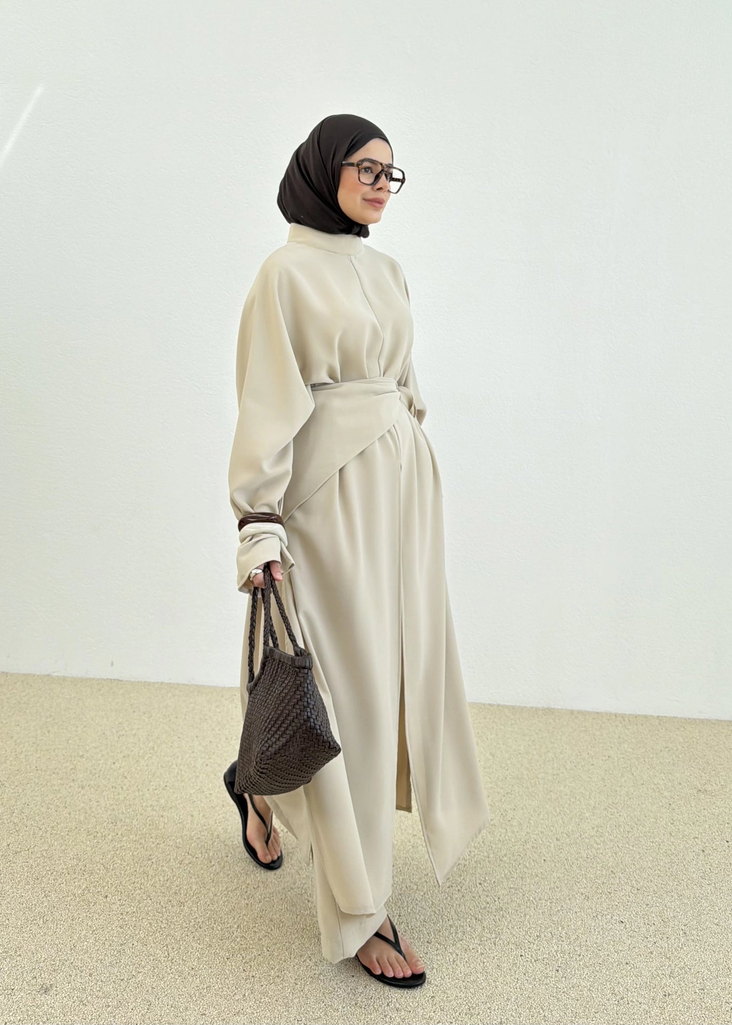 Mila co-ord set beige
