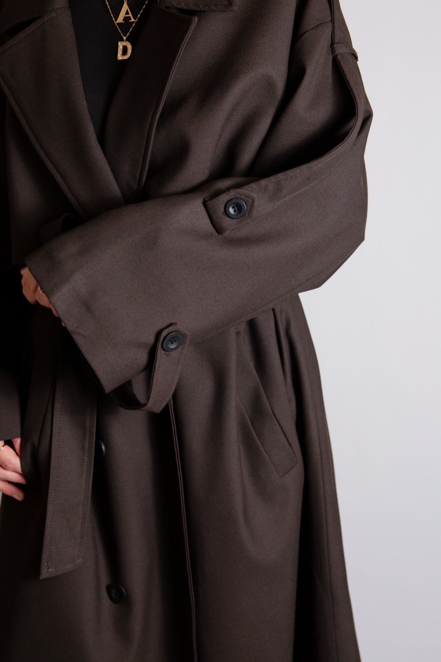 Premium dark brown trenchcoat