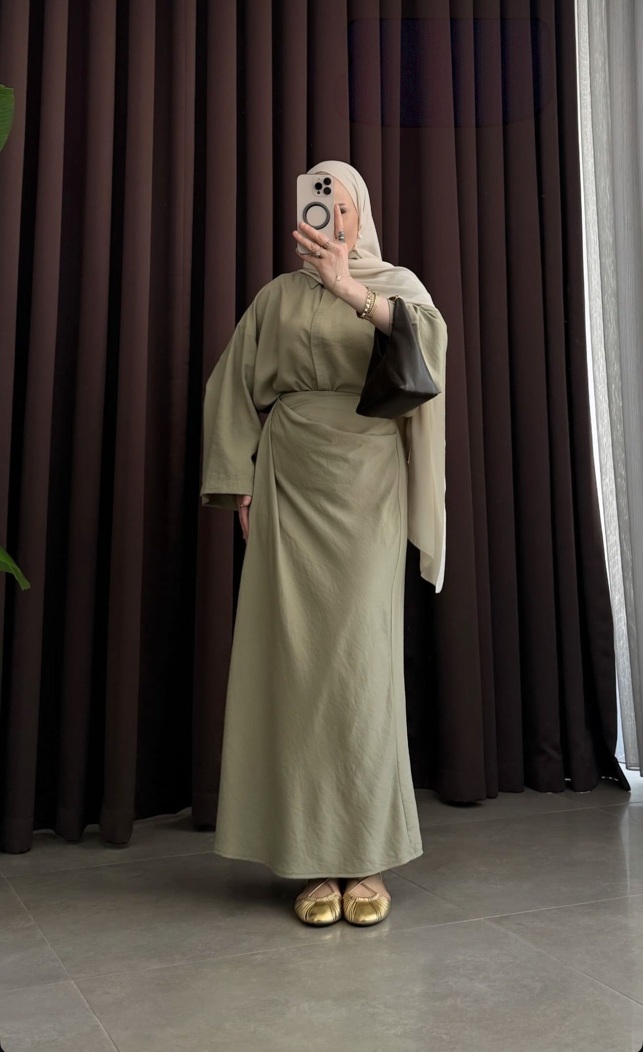 Selena co-ord set sage green