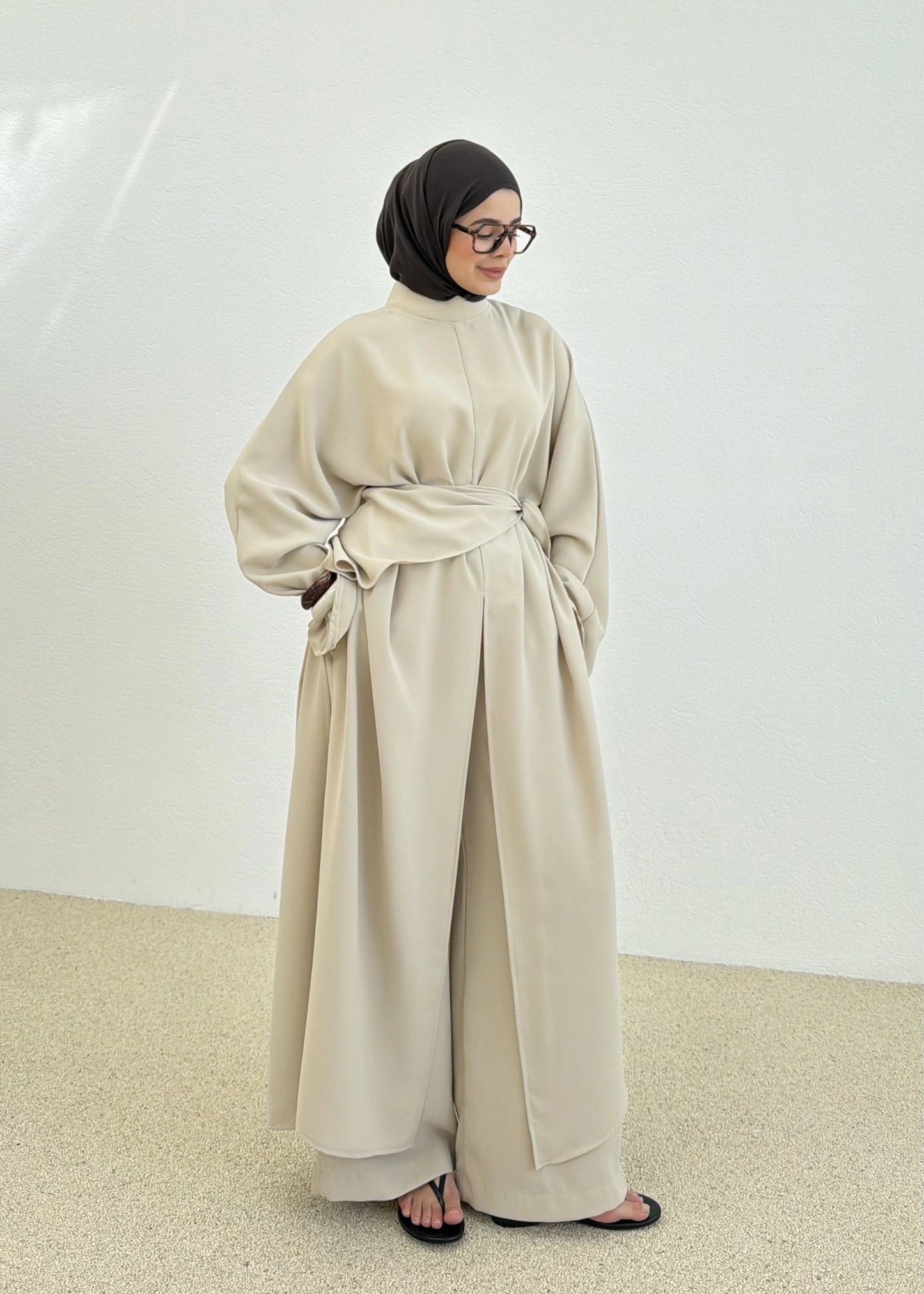 Mila co-ord set beige