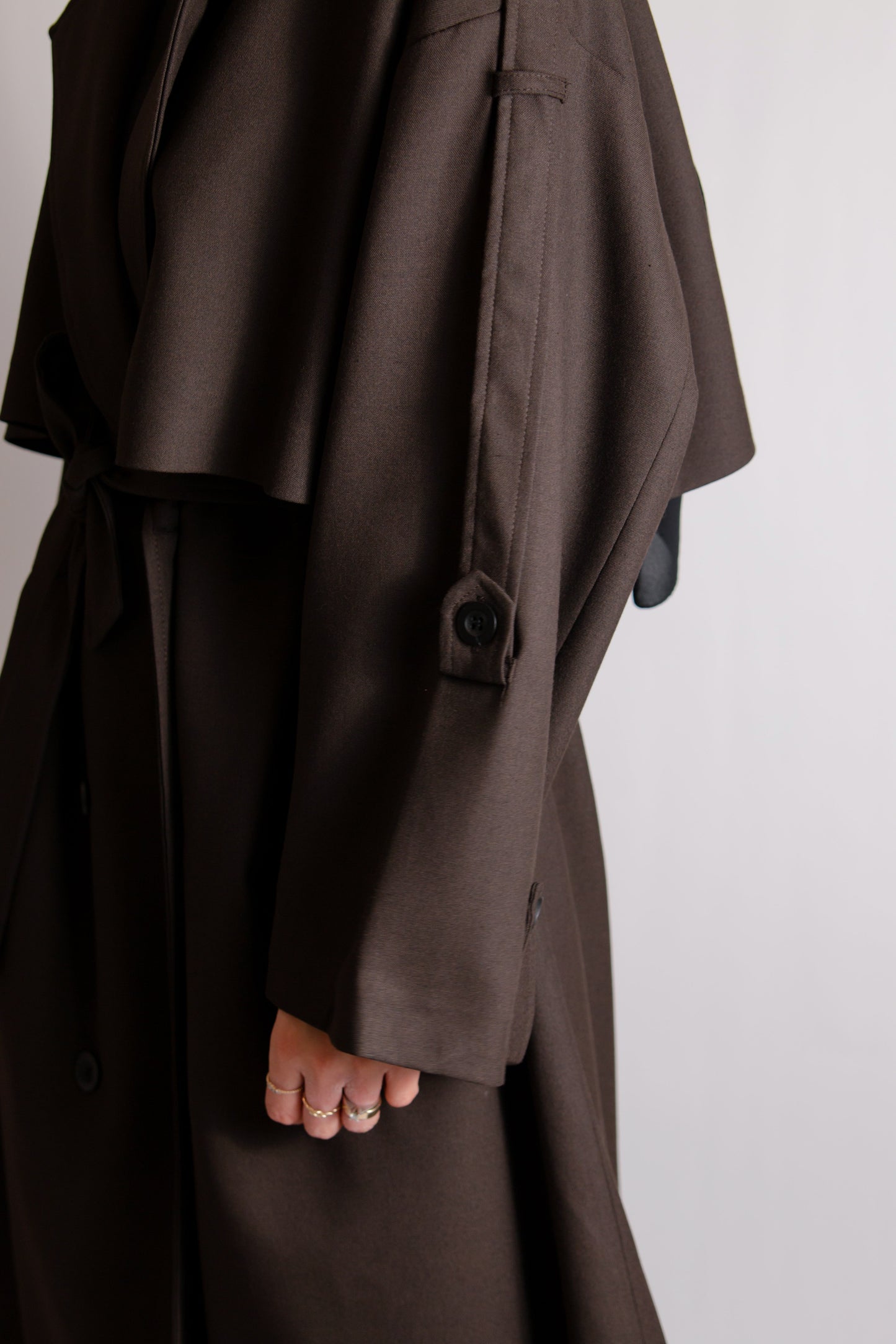 Premium dark brown trenchcoat