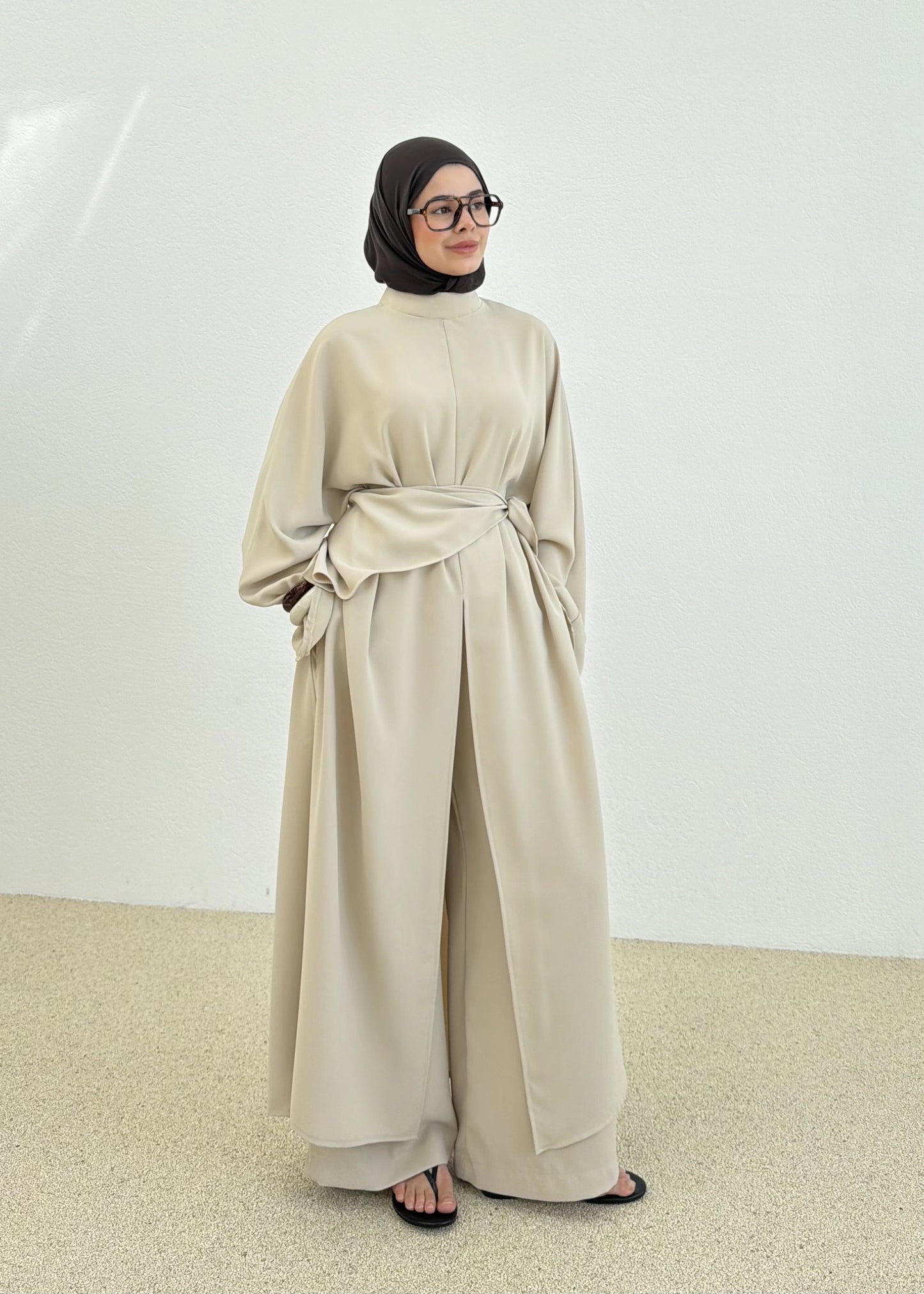 Mila co-ord set beige