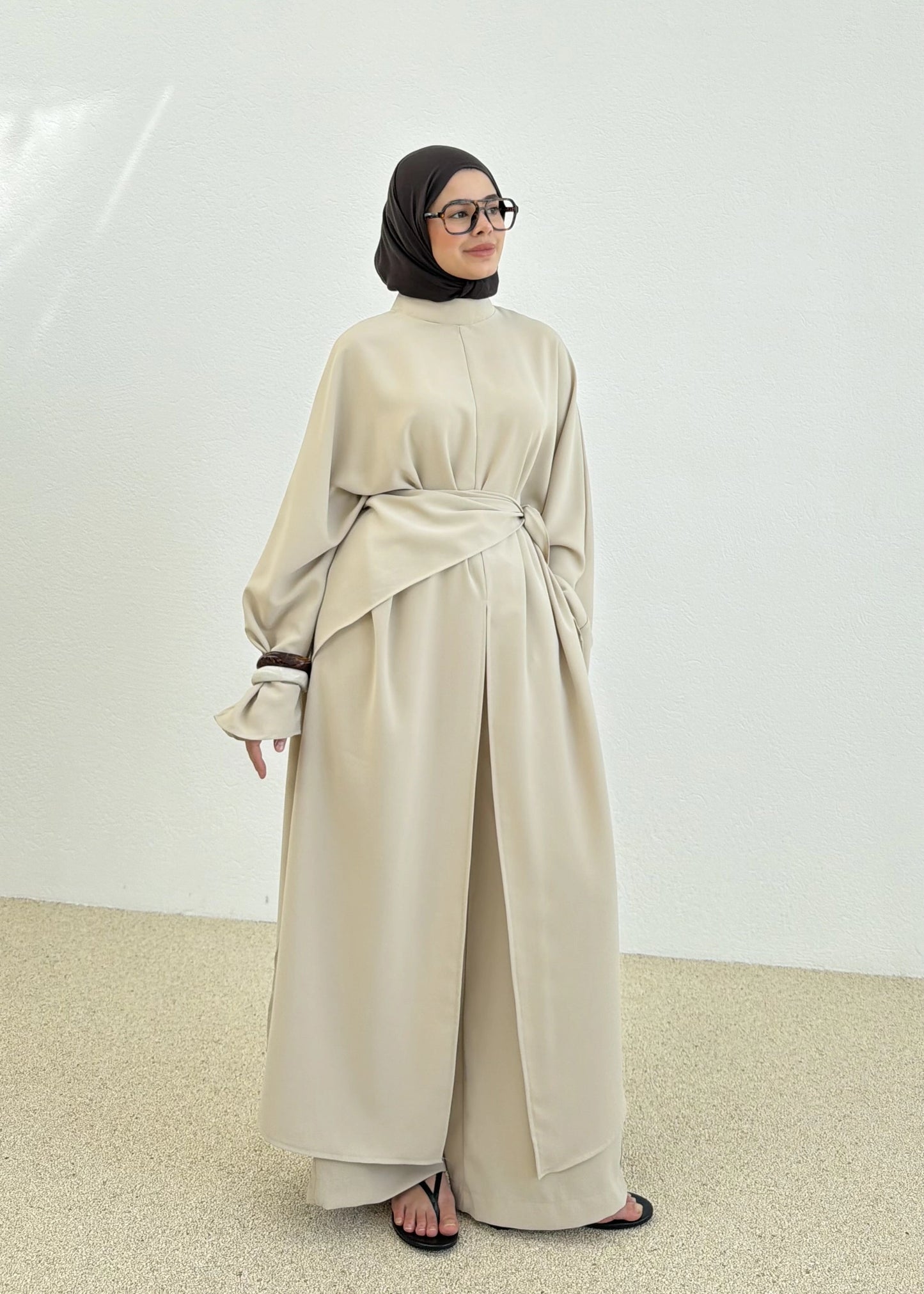 Mila co-ord set beige