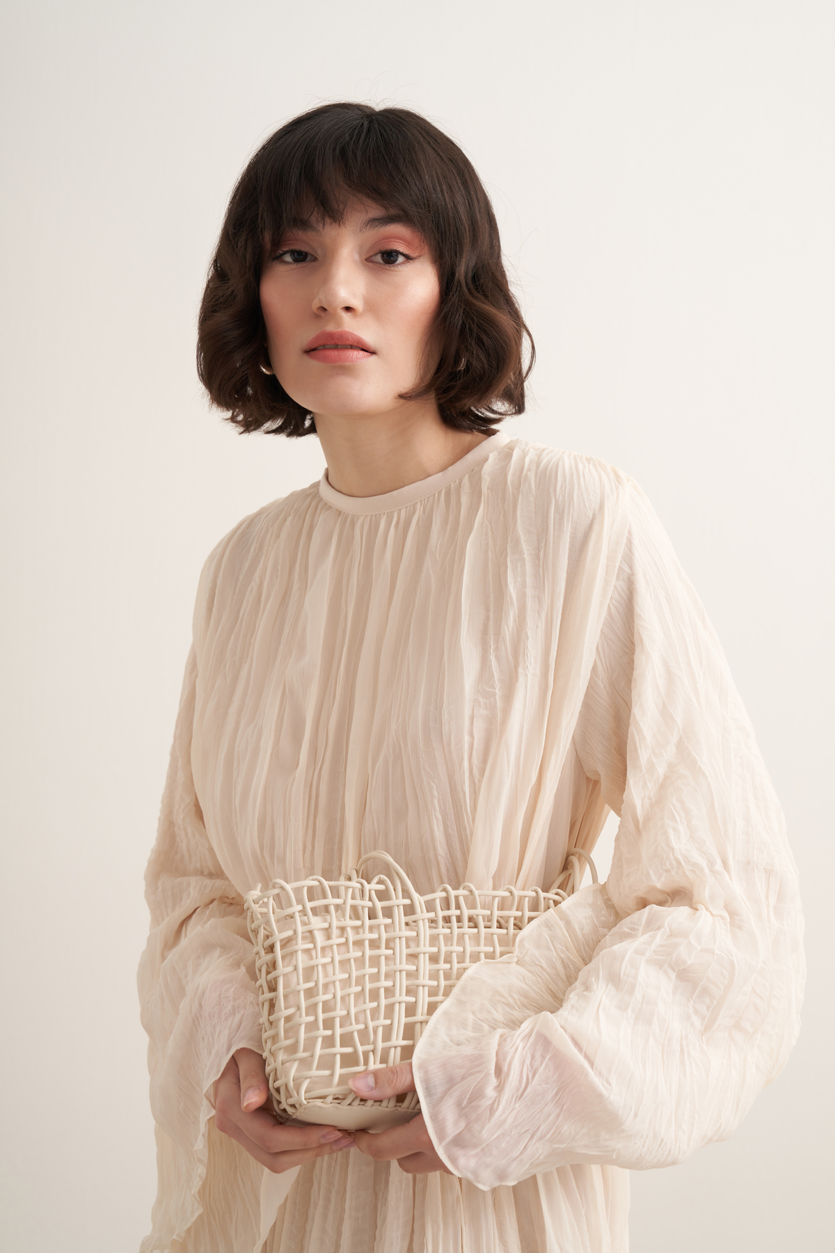 Fouzia crush chiffon dress