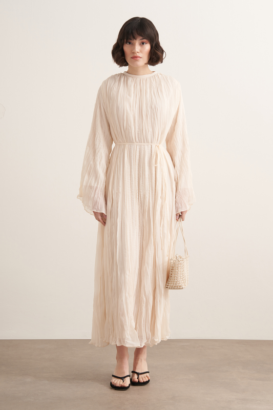 Fouzia crush chiffon dress