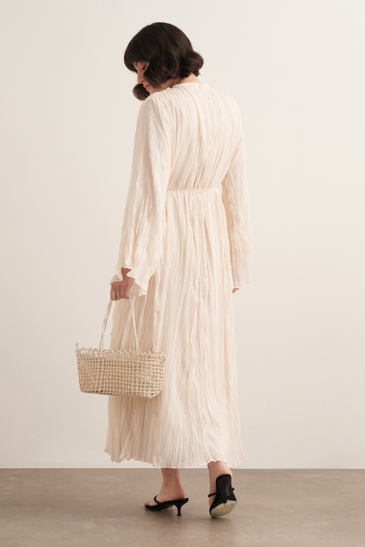 Fouzia crush chiffon dress