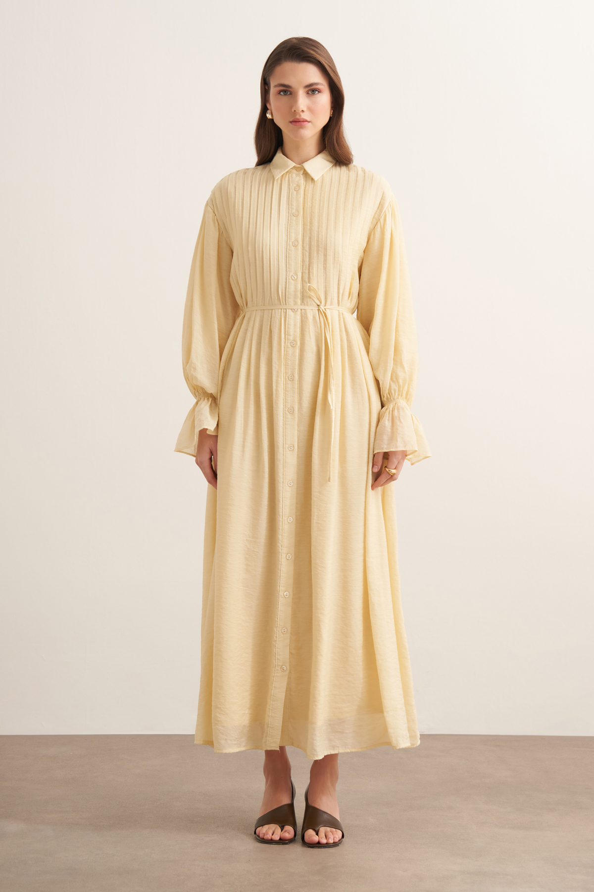 Talia ribbed detail dress