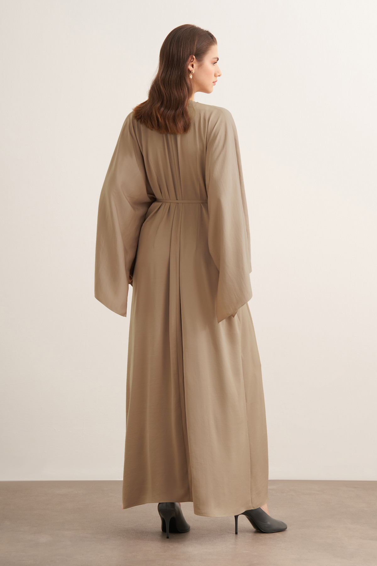 Yasira batwing sleeve satin dress